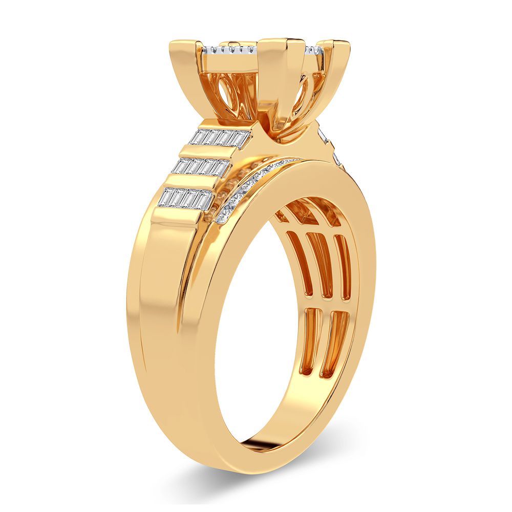 10K Yellow Gold Gorgeous 0.50Ct Diamond Ring