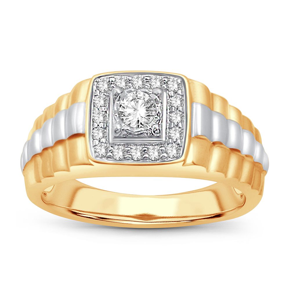 14K Yellow Gold Magnifcnet 0.36Ct Diamond Ring