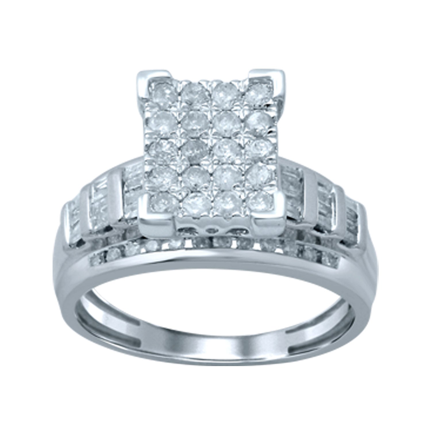 10K White Gold Gorgeous 2.00Ct Diamond Ring