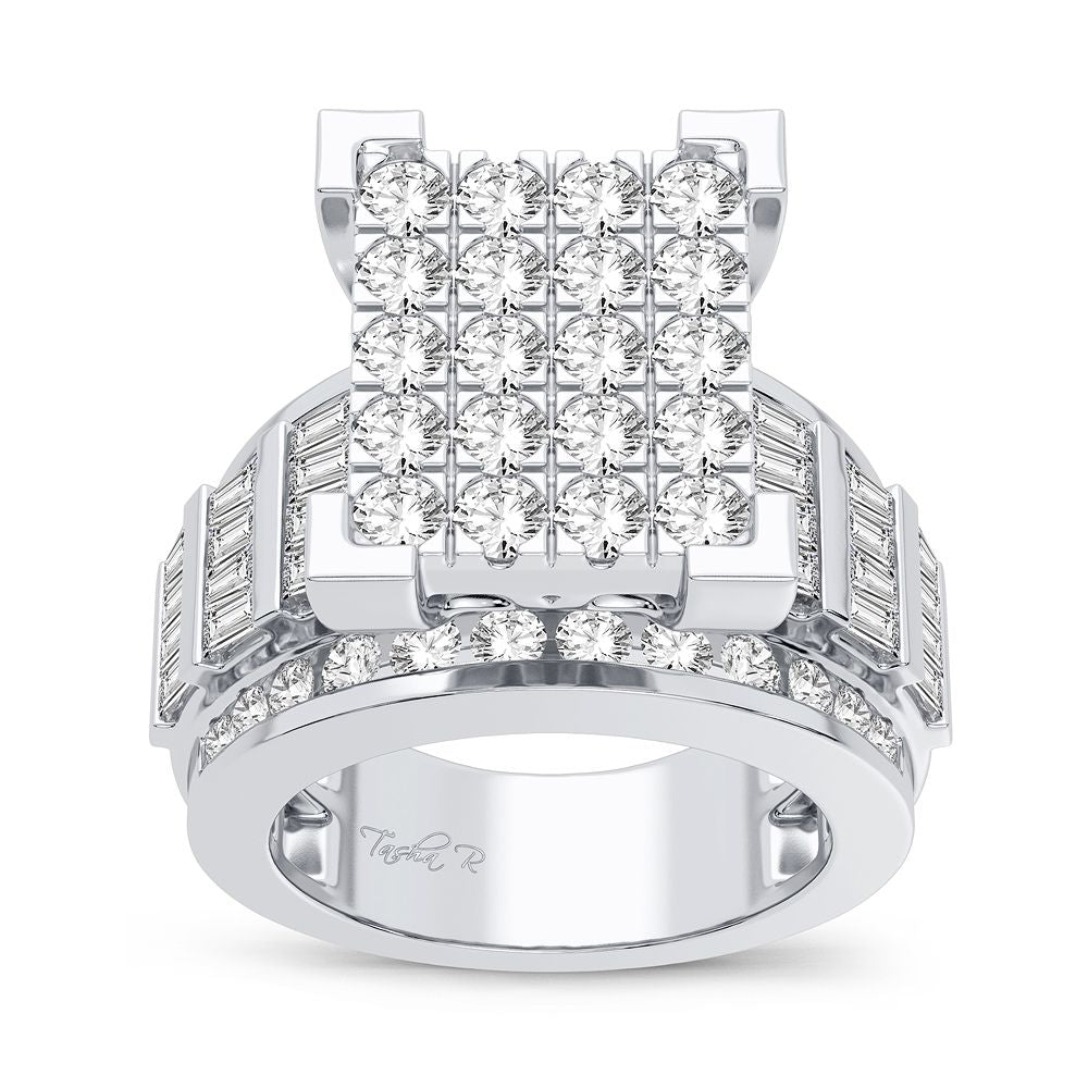 10K White Gold Elegant 3.00Ct Diamond Ring