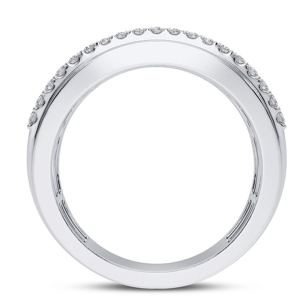 14K White Gold Elegant 1.00Ct Diamond Band