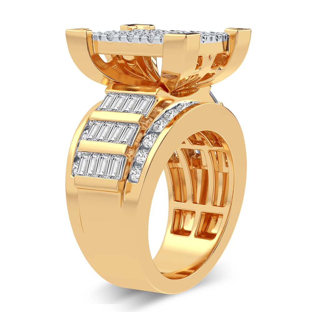 10K Yellow Gold Gorgeous 3.00Ct Diamond Ring