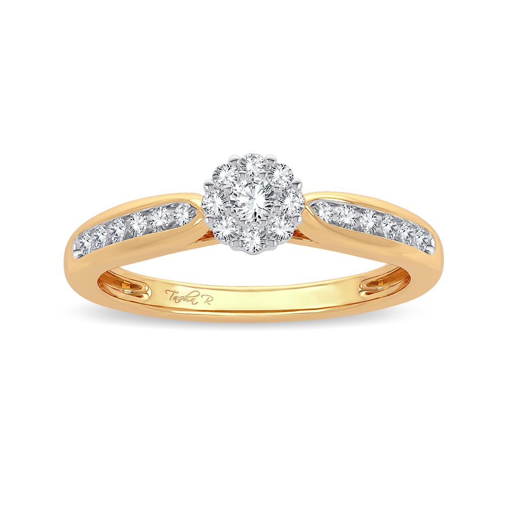 14K Yellow Gold Magnifcnet 0.25Ct Diamond Ring