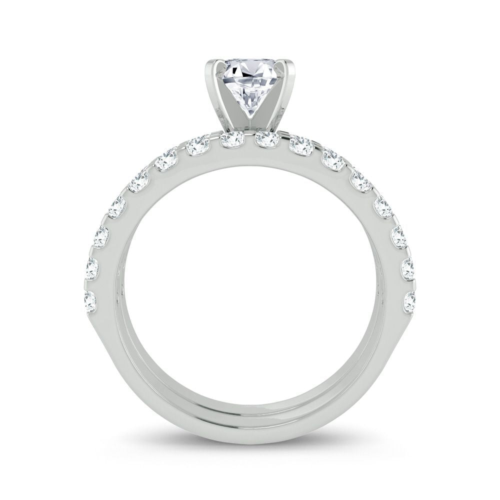 14K White Gold 1.00Ct Diamond Mounting Ring