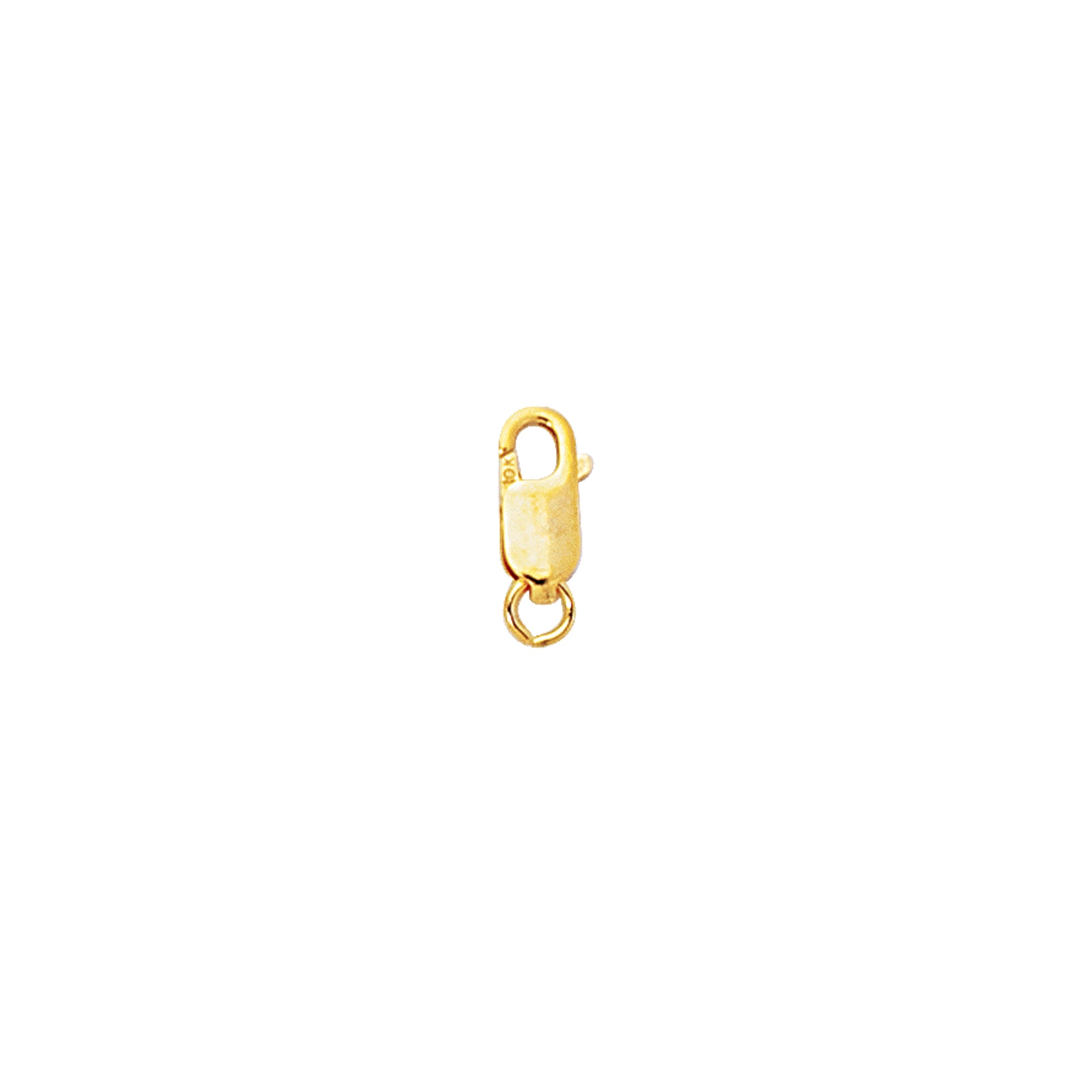 10K Yellow Gold 13mm Rectangular Lobster Lock