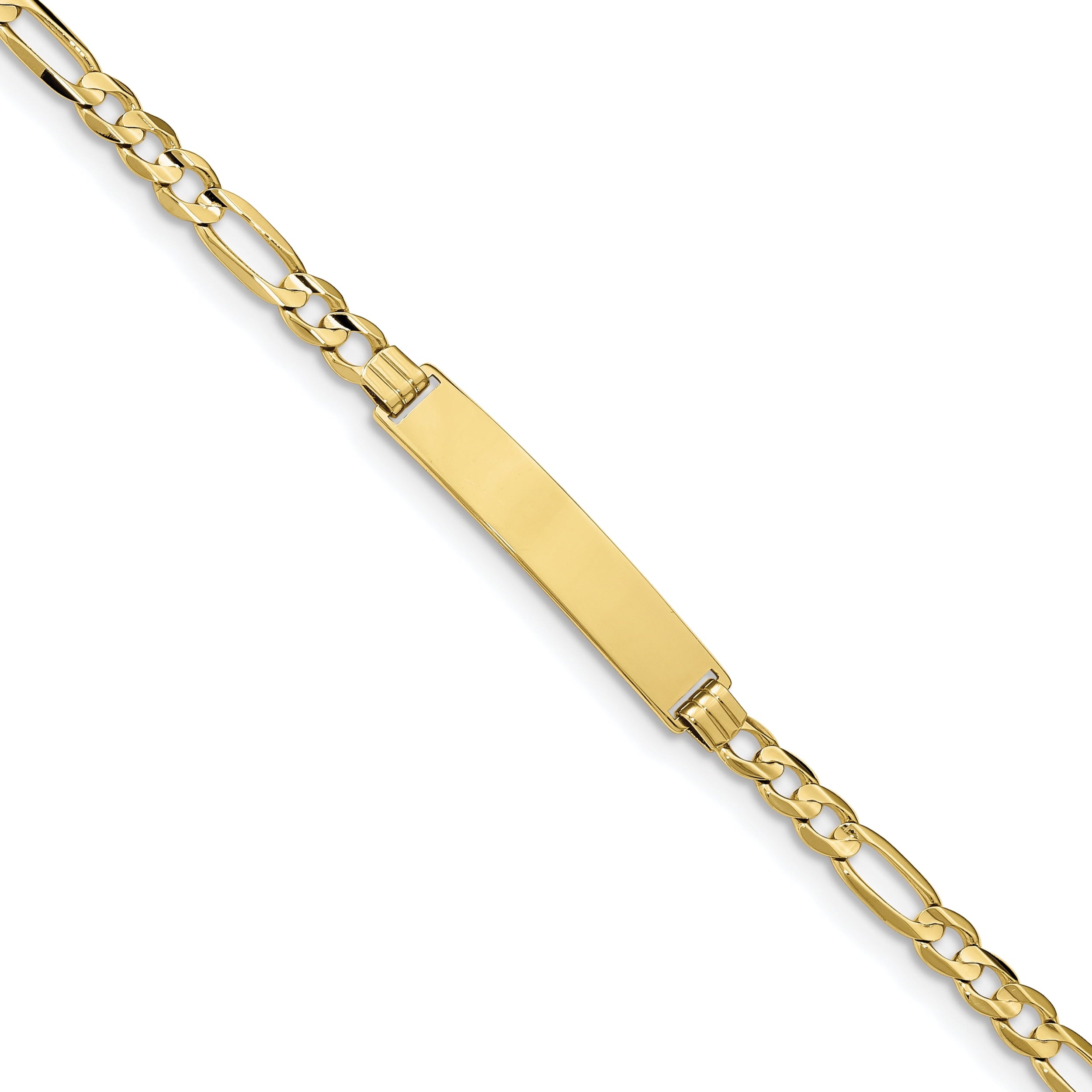 10k Figaro Link ID Bracelet