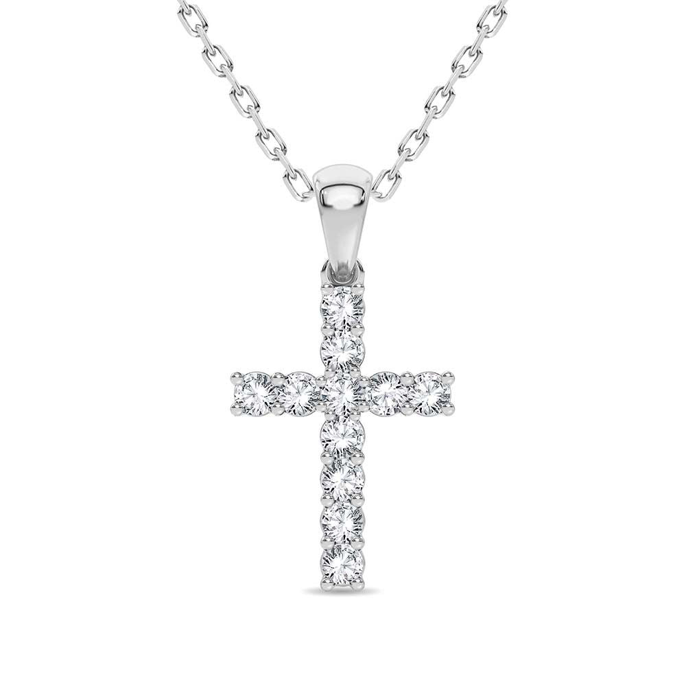 14K White Gold Magnifcnet 0.50Ct Diamond Pendant