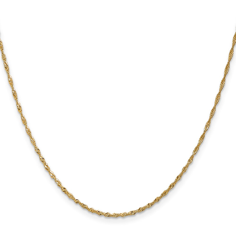 14K 1.3mm Singapore Chain