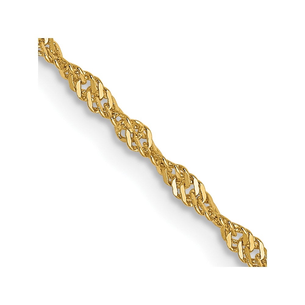 14K 1.3mm Singapore Chain