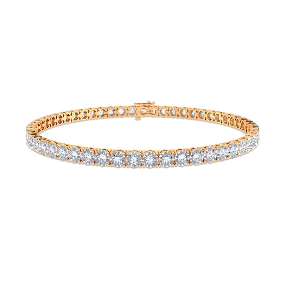 10K Yellow Gold 1.00Ct Diamond Bracelet