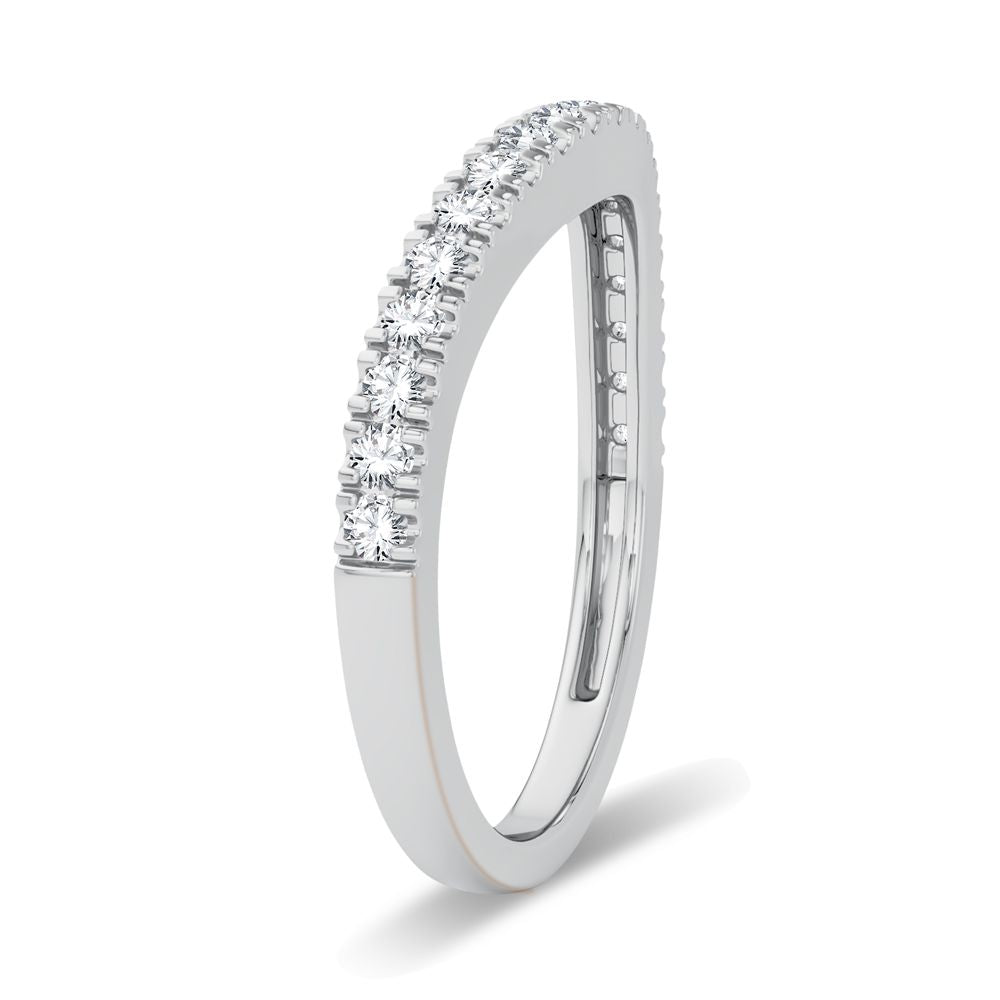 14K White Gold 0.33Ct Diamond Enhancer Band