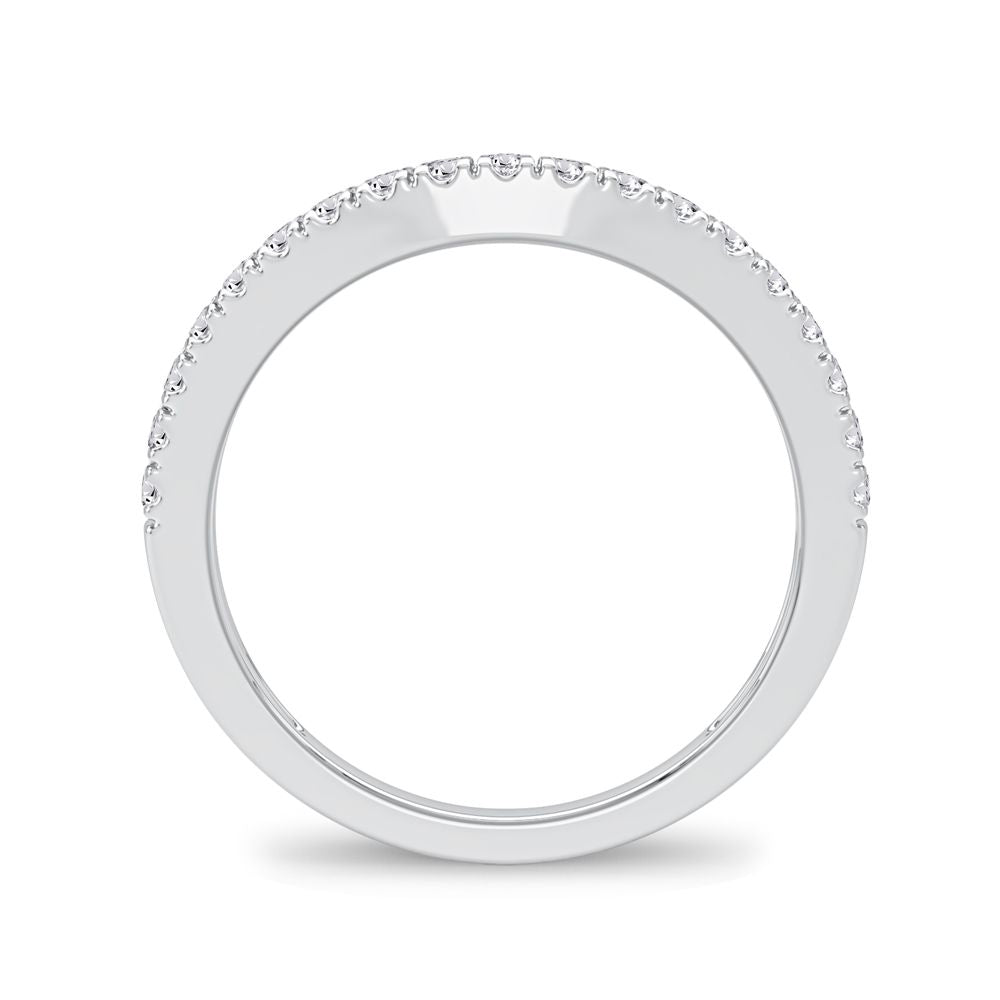 14K White Gold 0.33Ct Diamond Enhancer Band