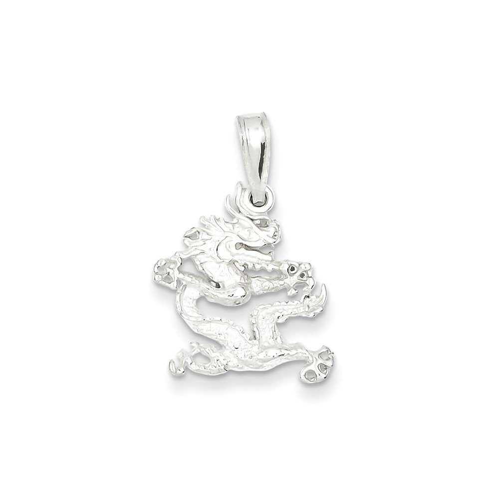 Sterling Silver Dragon Pendant QC4132