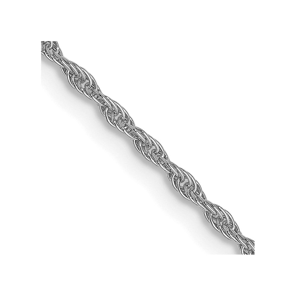 10K White Gold 1.2 mm Loose Rope Chain