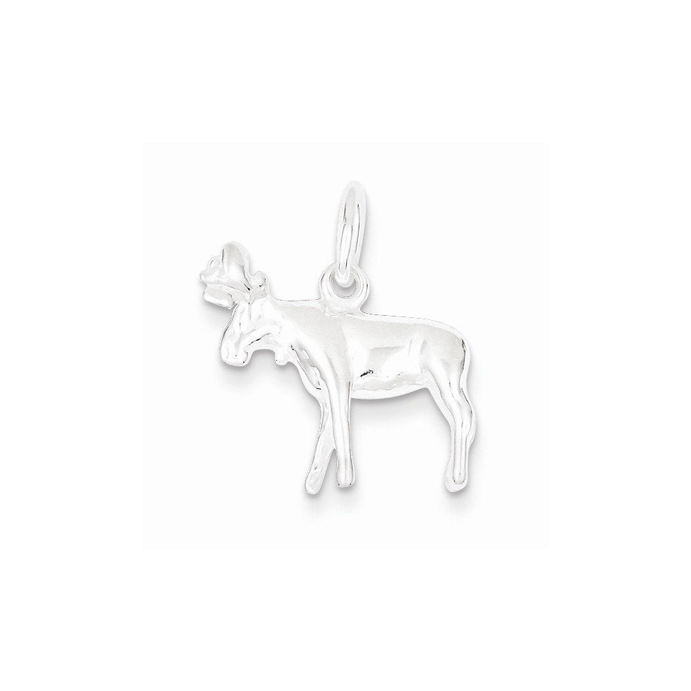 Sterling Silver Moose Charm QC4894