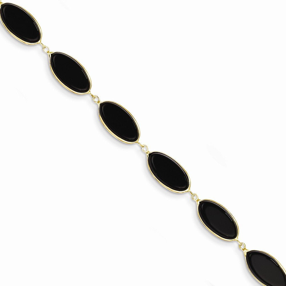 14k Onyx 8.25in Bracelet