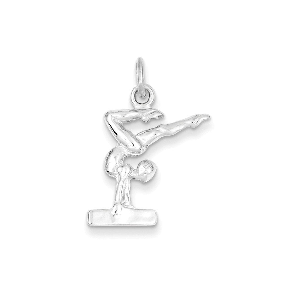 Sterling Silver Gymnast Charm QC2778