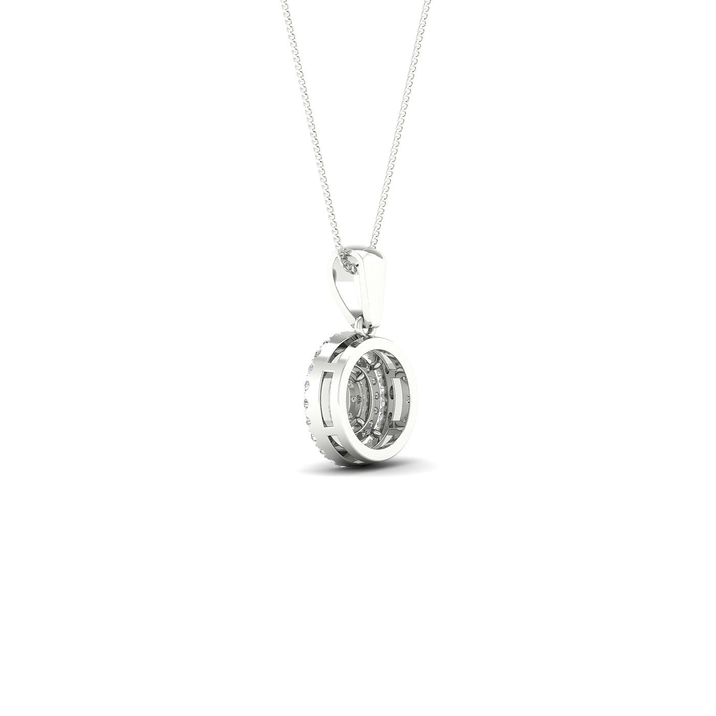 10K White Gold Magnifcnet 0.13Ct Diamond Pendant