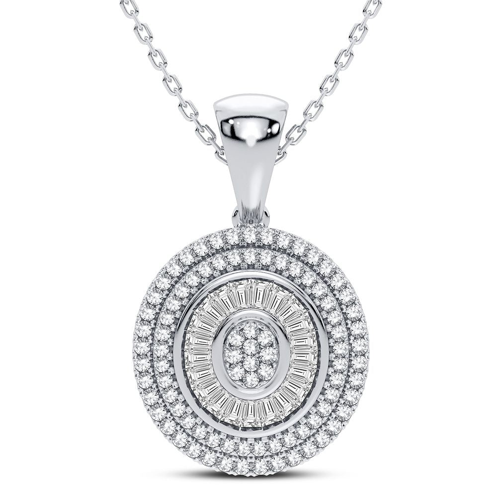 14K White Gold Magnifcnet 0.40Ct Daimond Pendant