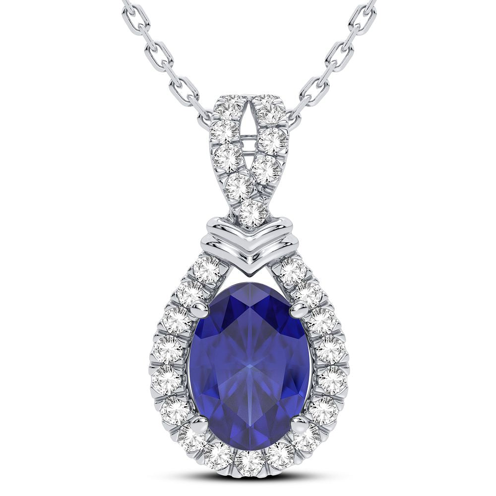 14K White Gold Beautiful 0.14Ct Diamond Pendant