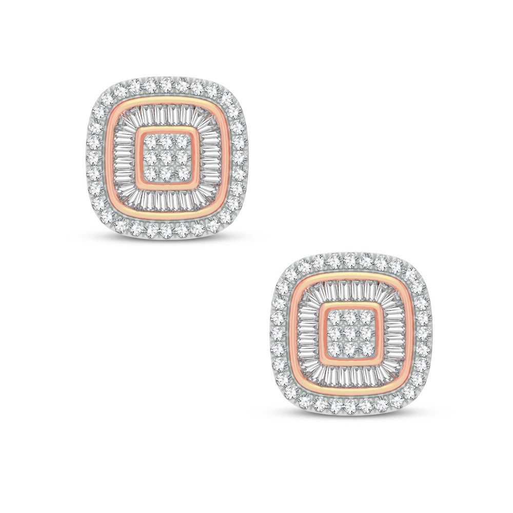 14K Rose Gold 0.50Ct Diamond Earring