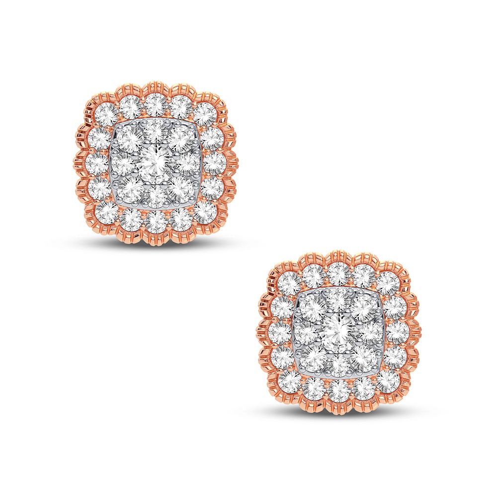 14K Rose Gold Gorgeous 0.50Ct Diamond Earring