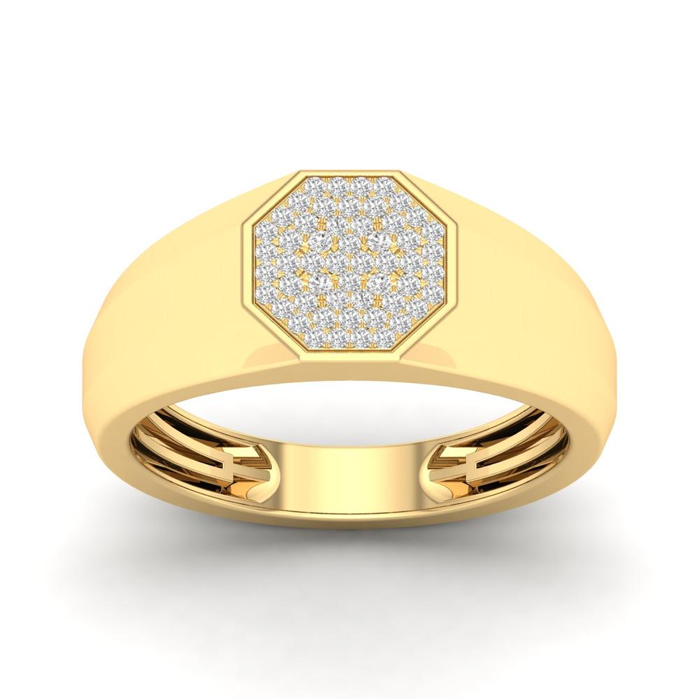 10K Yellow Gold Exquisite 0.15Ct Diamond Ring