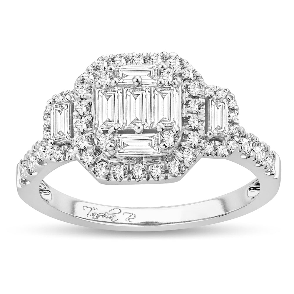 14K White Gold Gorgeous 0.75Ct Engagement Ring