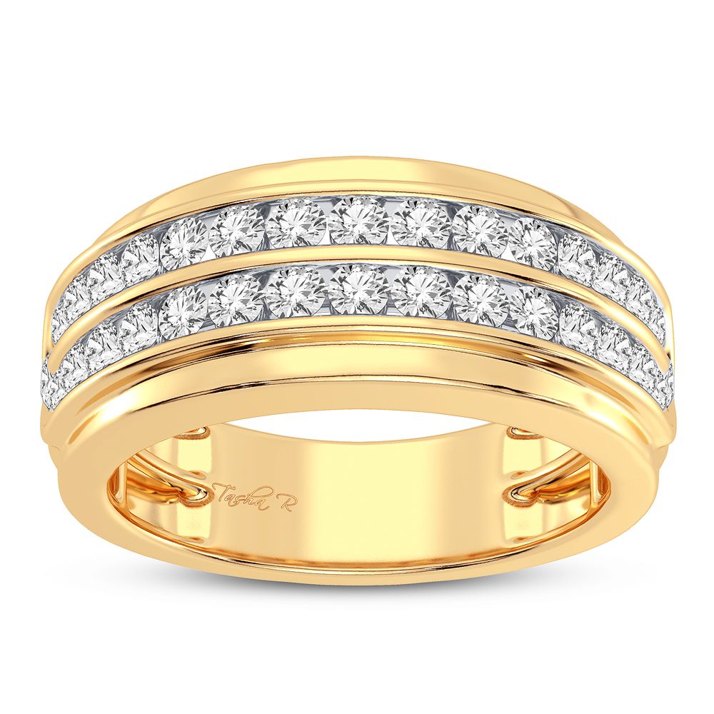 14K Yellow Gold Dazzling 1.50Ct Diamond Ring