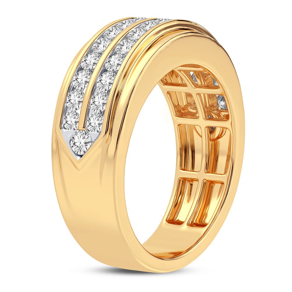 14K Yellow Gold Dazzling 1.50Ct Diamond Ring