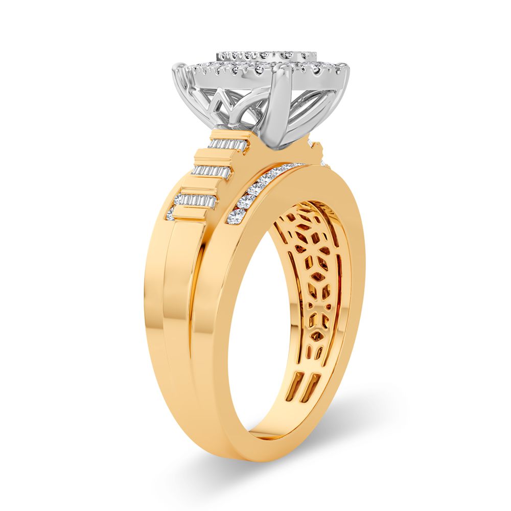 10K Yellow Gold Beautiful 0.50Ct Diamond Ring