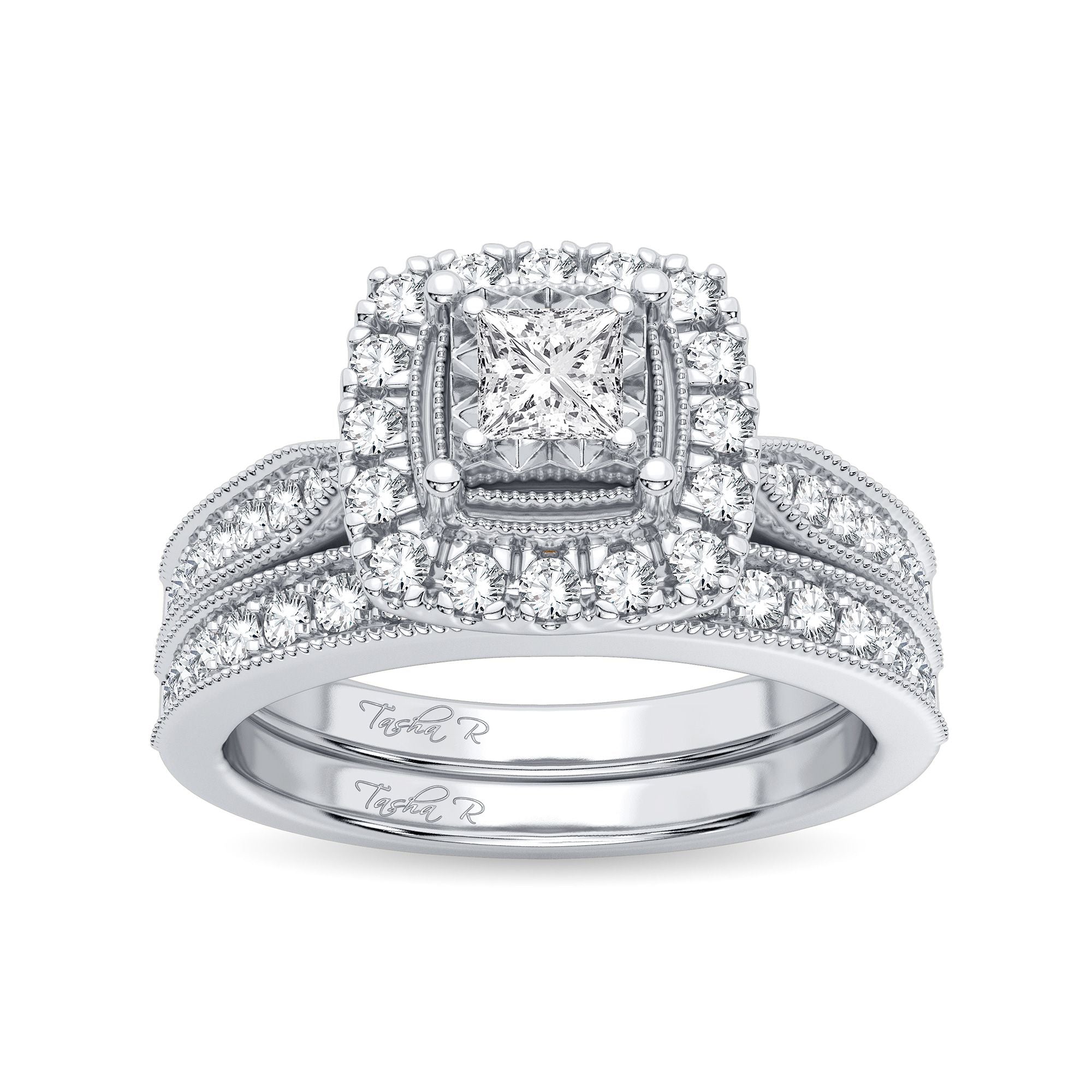 14K White Gold Gorgeous 0.75Ct Diamond Bridal Ring