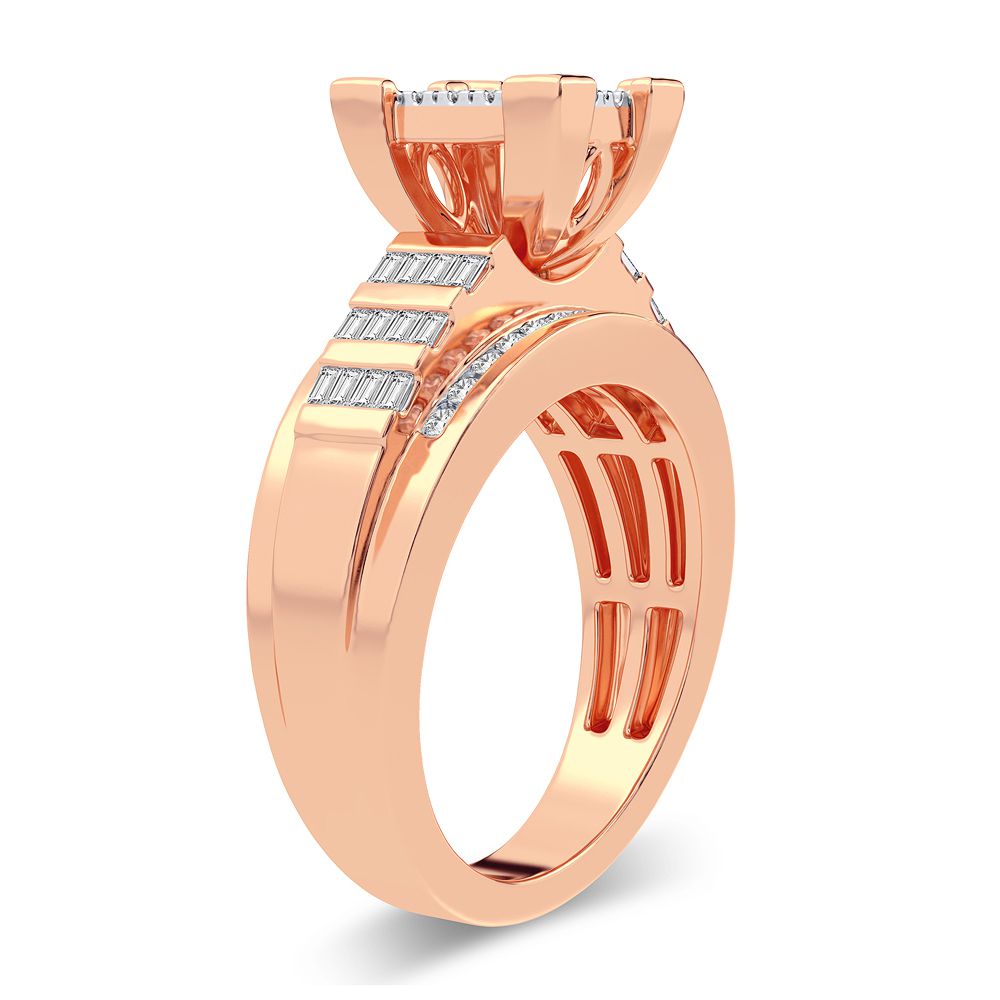 10K Rose Gold Gorgeous 0.50Ct Diamond Ring