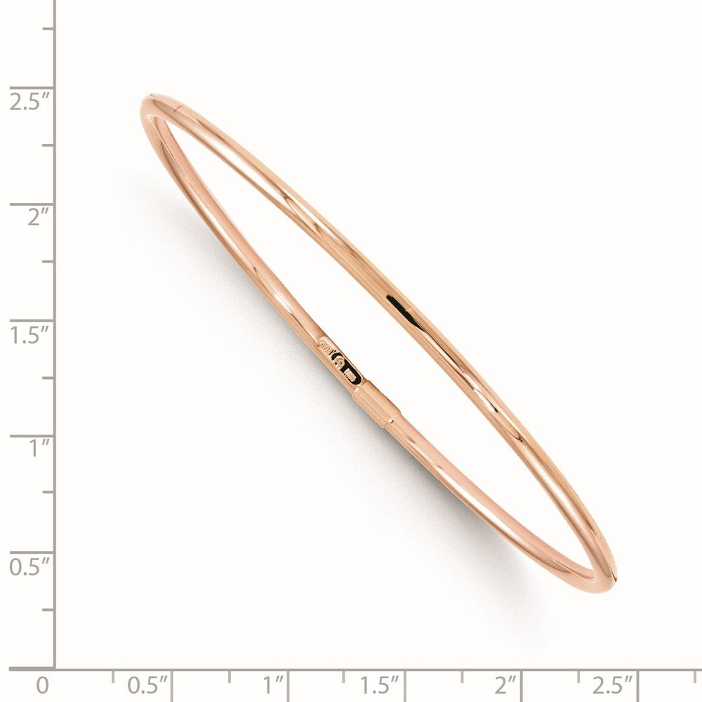 10K Rose Gold Slip-On Bangle