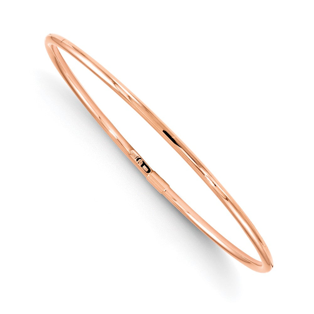 10K Rose Gold Slip-On Bangle