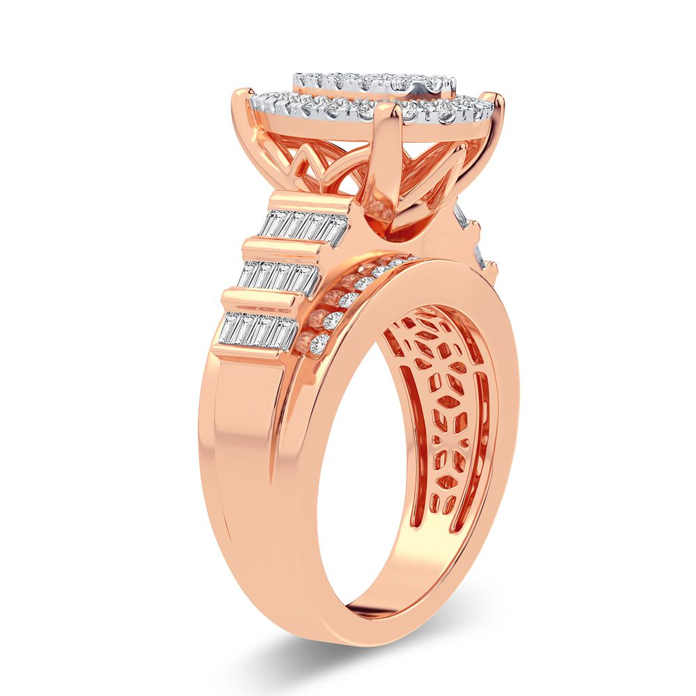 10K Rose Gold Gorgeous 1.00Ct Diamond Ring