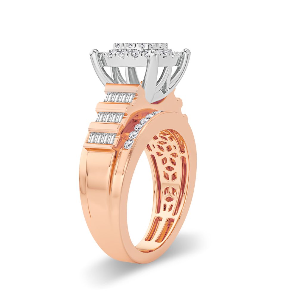 10K Rose Gold Beautiful 1.00Ct Diamond Ring