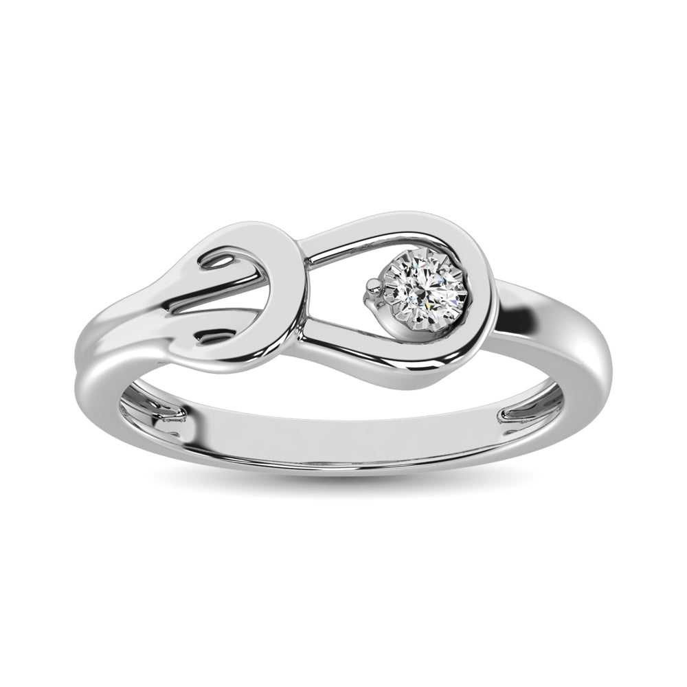 Sterling Silver Diamond Accent Fashion Ring