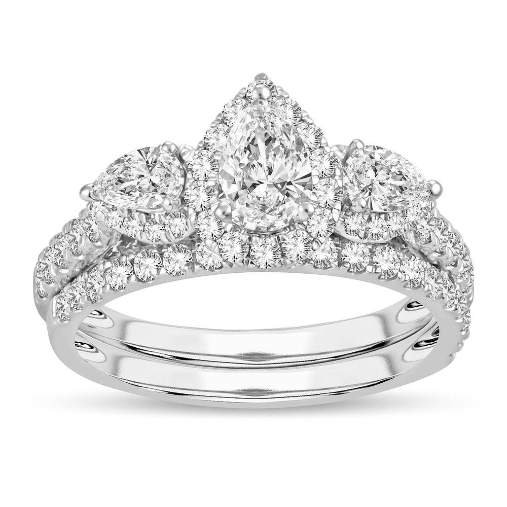 14K White Gold Magnifcnet 2.00Ct Diam Bridal Ring