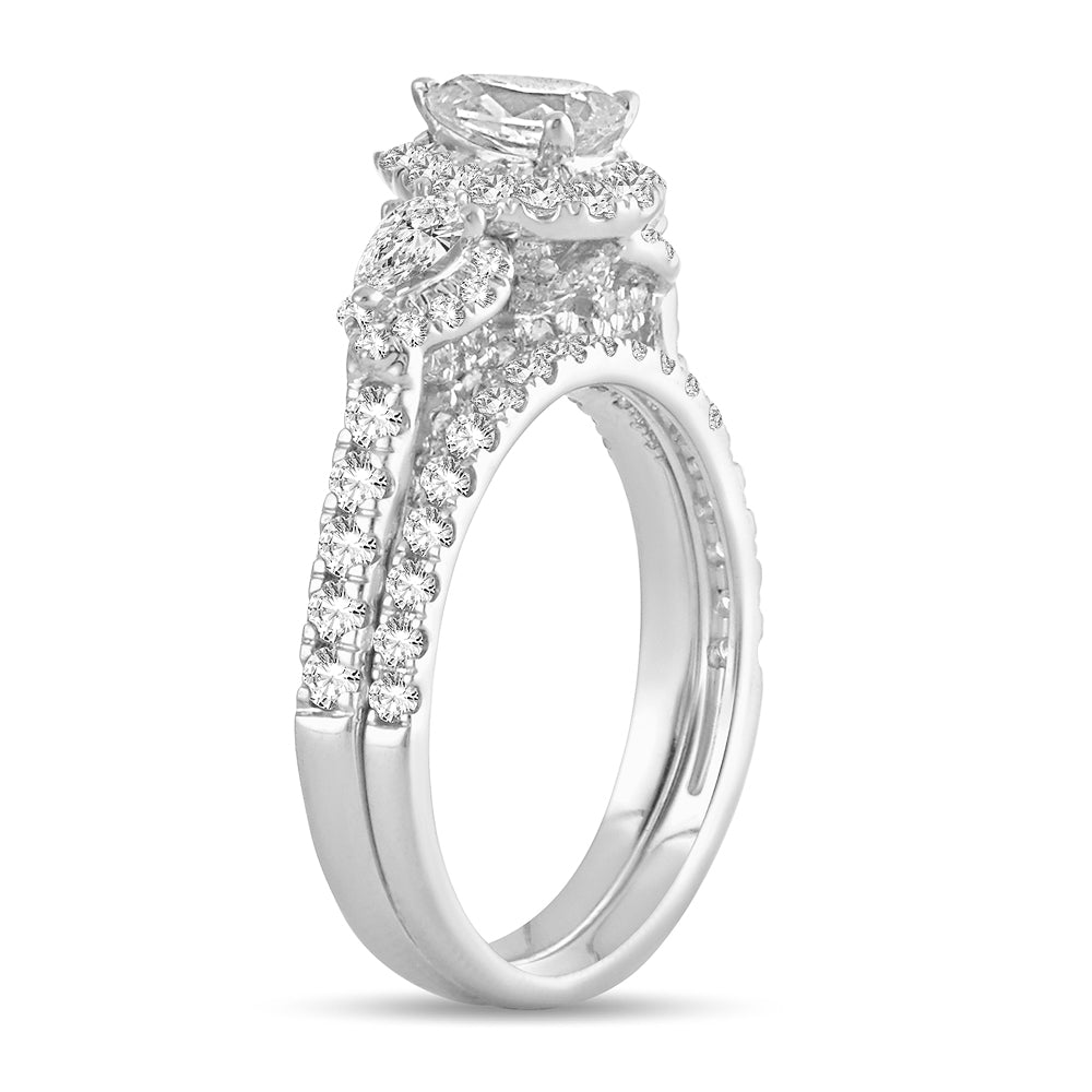 14K White Gold Magnifcnet 2.00Ct Diam Bridal Ring