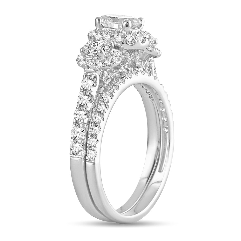 14K White Gold Beautiful 2.00Ct Diam Bridal Ring