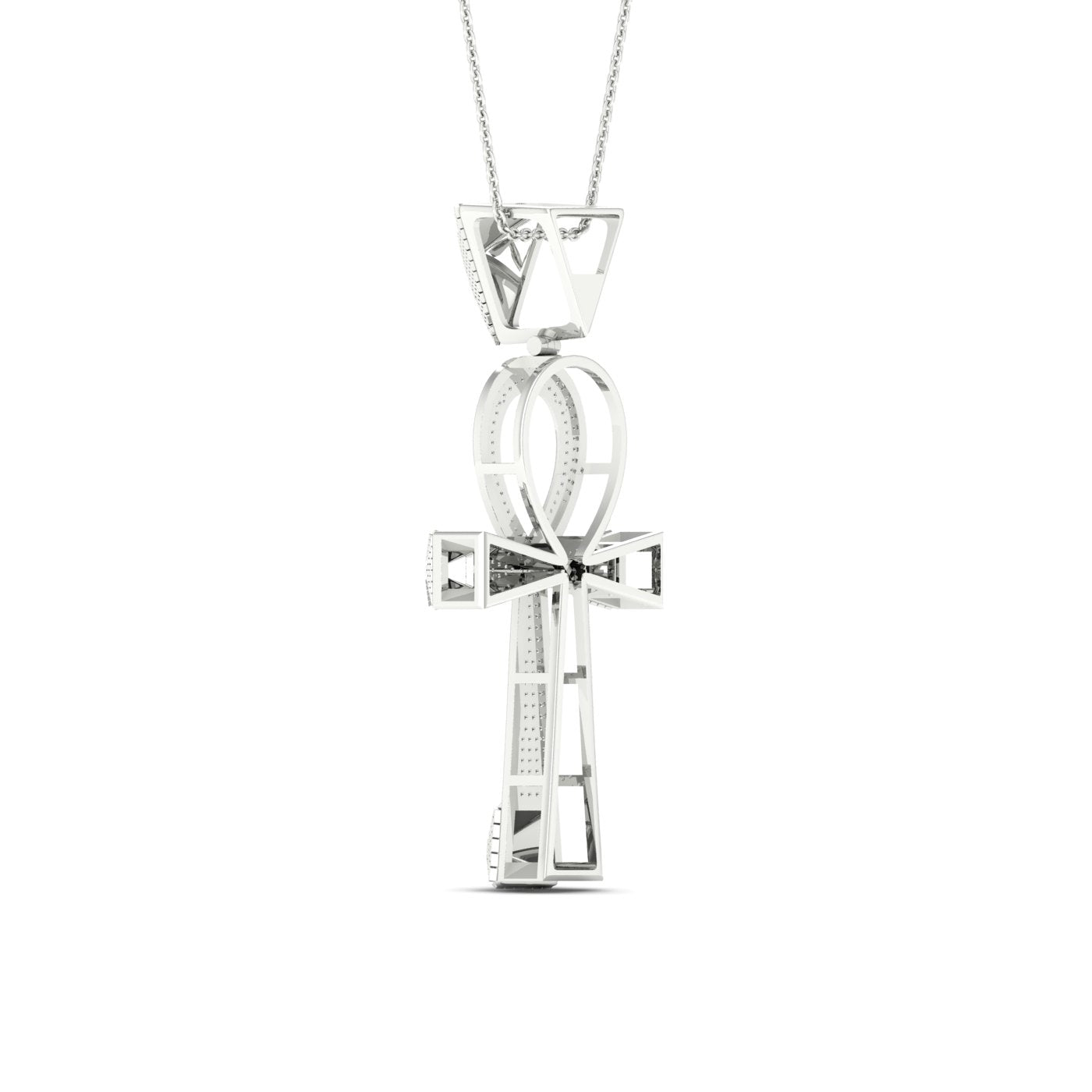 10K White Gold Magnifcnet 0.50Ct Diamond Pendant