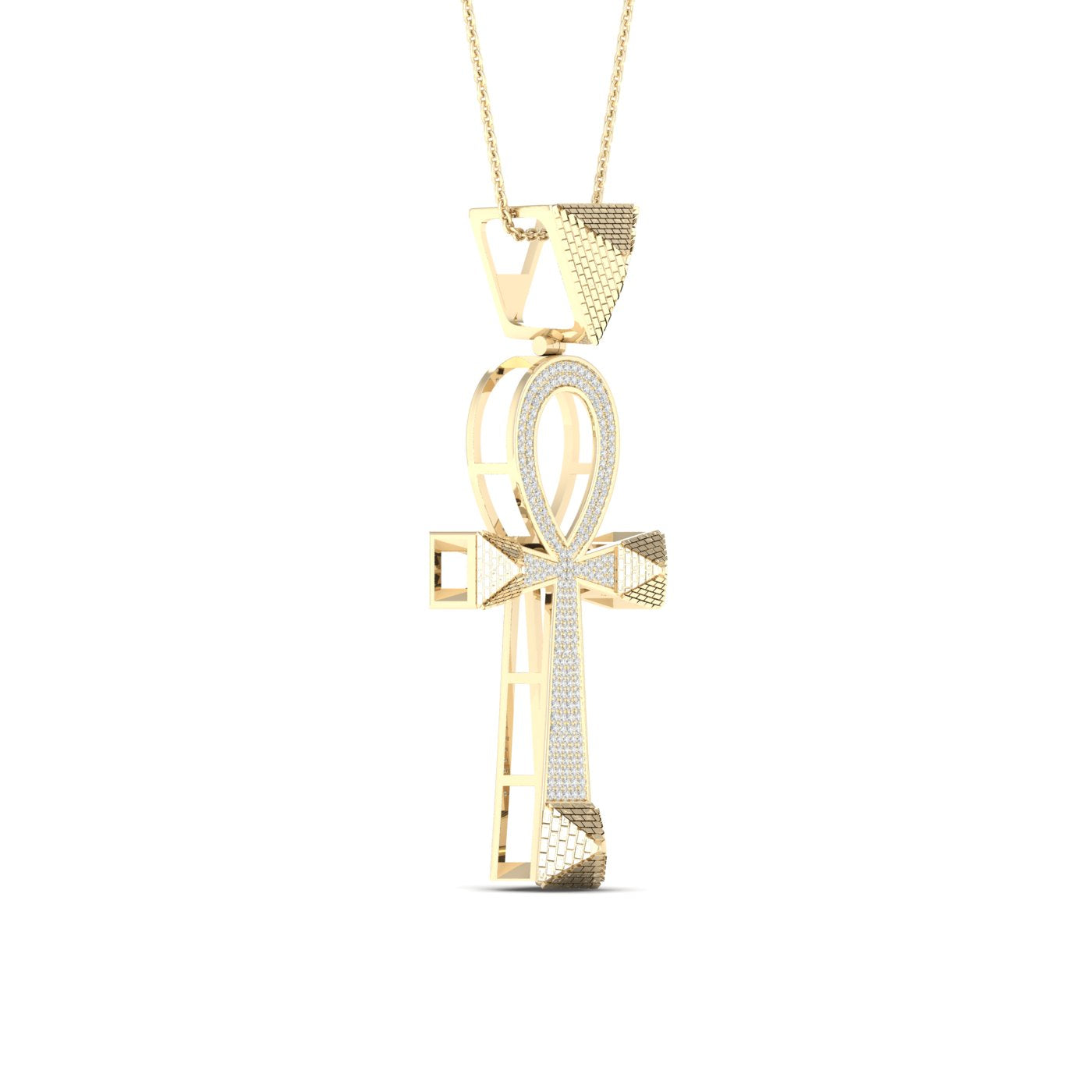 10K Yellow Gold Dazzling 0.50Ct Diamond Pendant