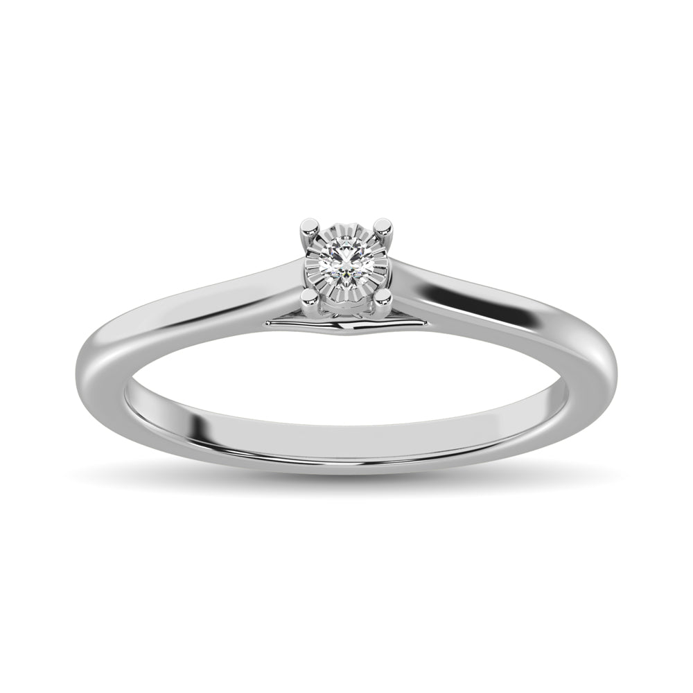 Diamond 1/5 Ct.Tw. Solitaire Ring in 10K White Gold