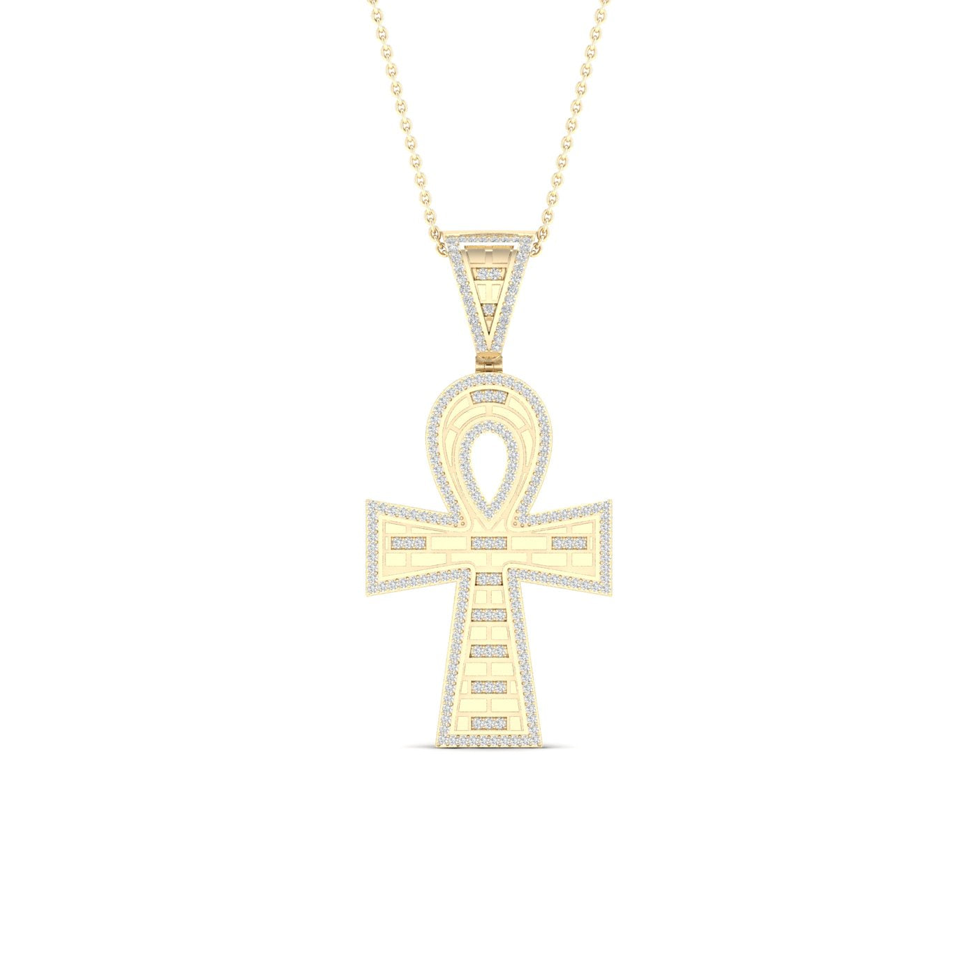 10K Yellow Gold Exquisite 0.50Ct Diamond Pendant