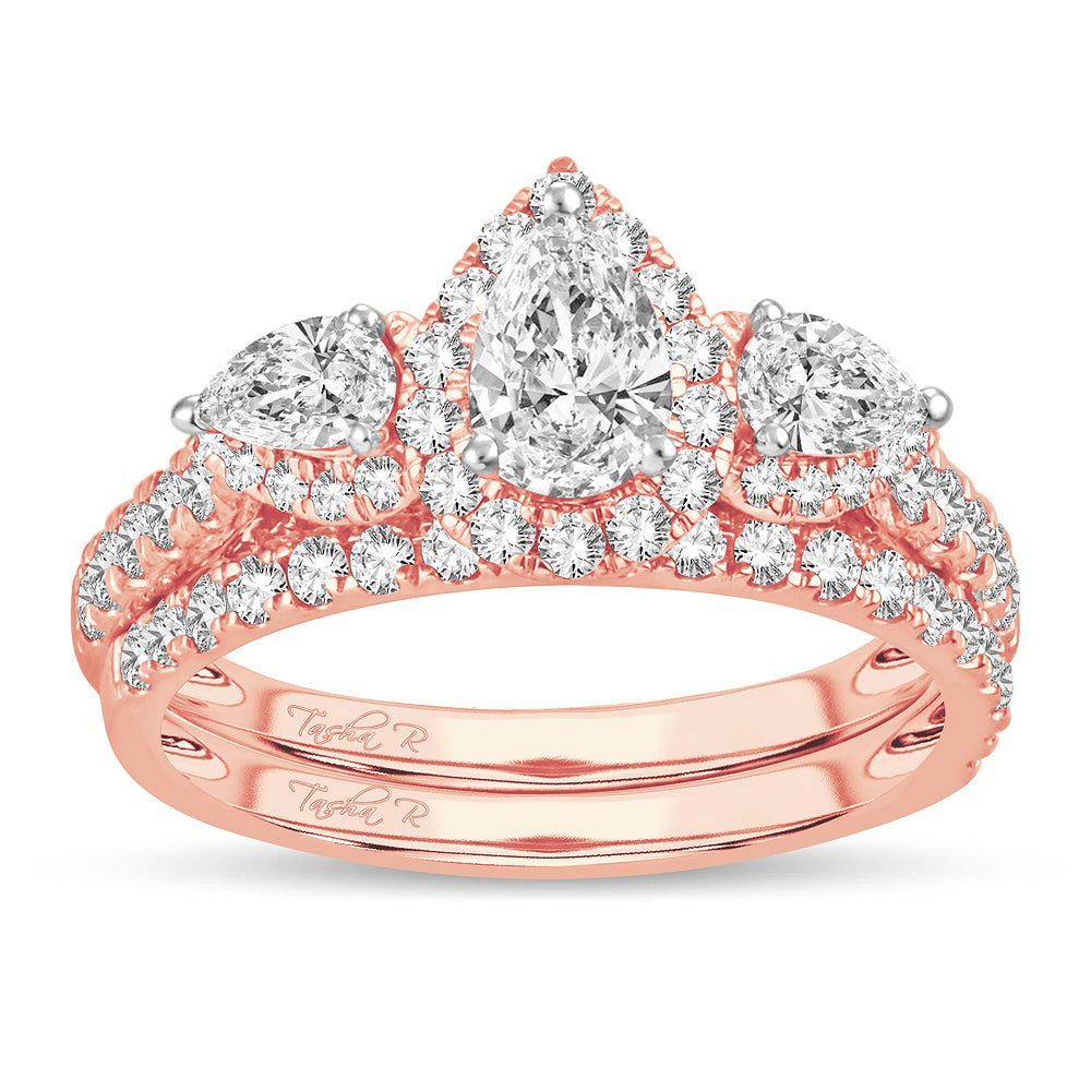 14K Rose Gold Gorgeous 2.00Ct Diam Bridal Ring