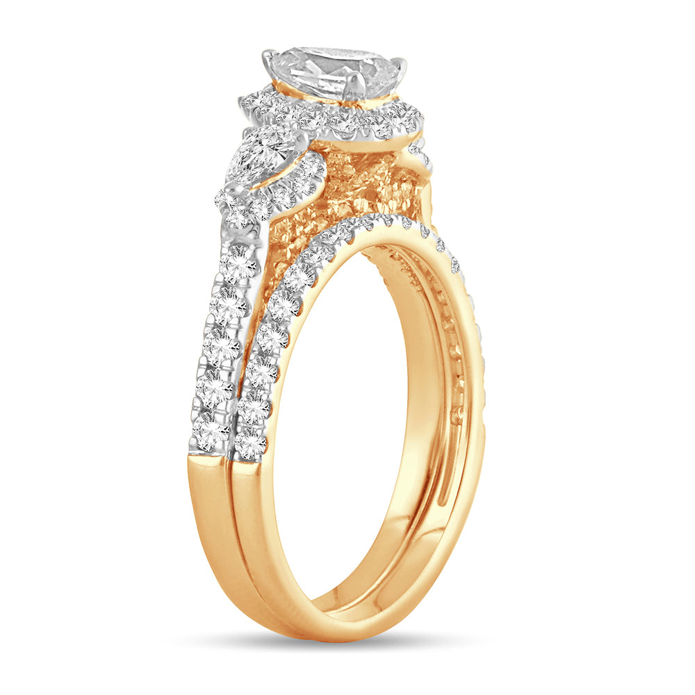 14K Yellow Gold Beautiful 2.00Ct Diam Bridal Ring