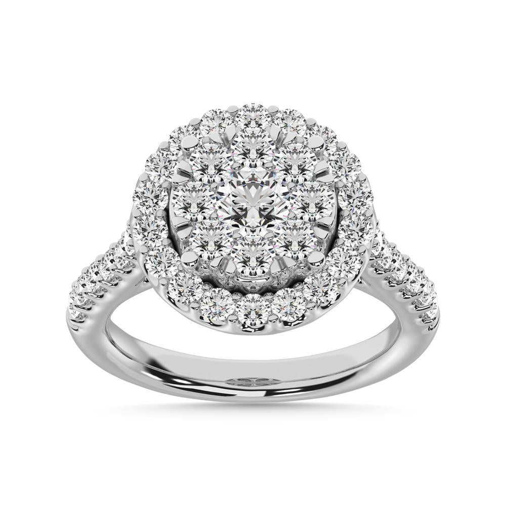 14K White Gold 2 Ctw Diamond Fashion Ring