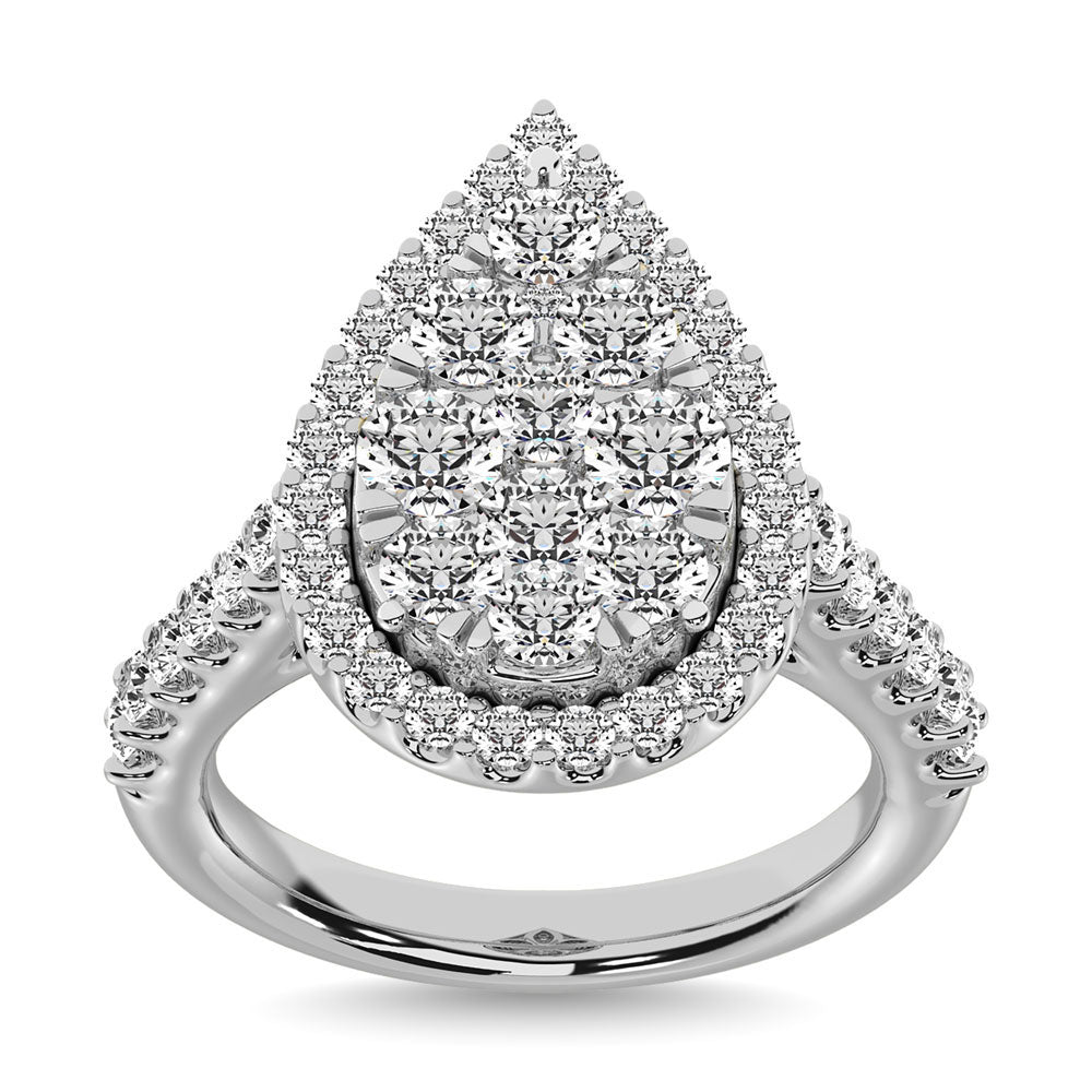 14K White Gold 3/4 Ctw Diamond Fashion Ring