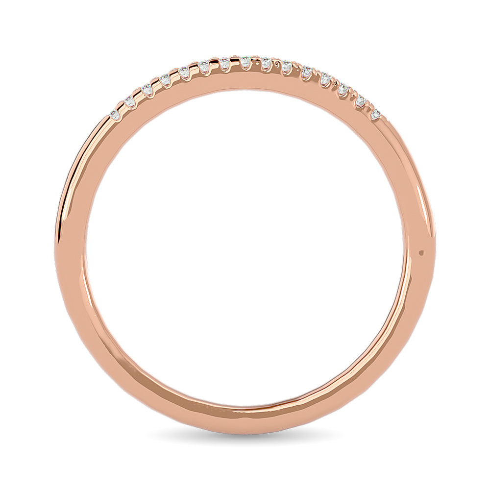 Diamond Wedding Band 1/20 ct tw in 10K Rose Gold